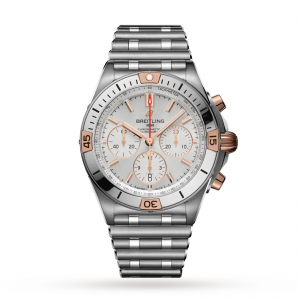 breitling chronomat heren zilver 42mm horloge