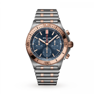 breitling chronomat heren blauw 42mm horloge