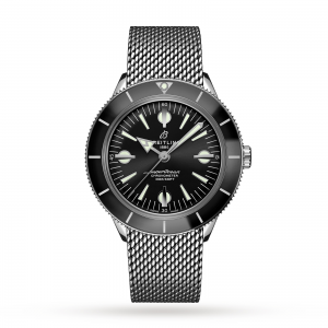 Breitling Superocean Heritage Mens zwart 42mm horloge