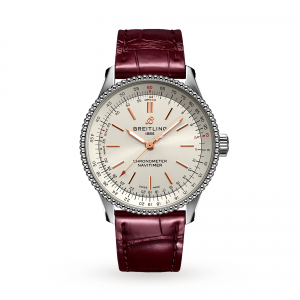 breitling navitimer dames zilver 35mm horloge