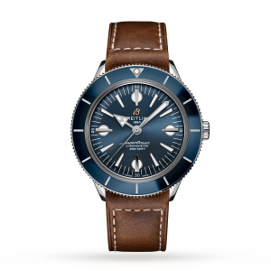 Breitling Superocean Heritage Heren blauw 42mm horloge
