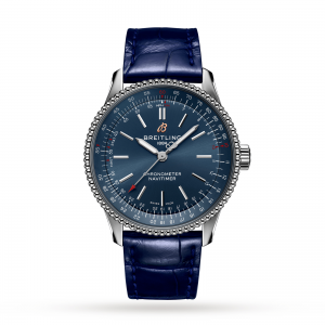 breitling navitimer dames blauw 35mm horloge