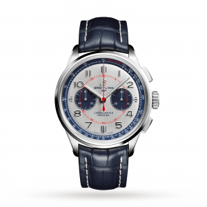 breitling premier heren zilver 42mm horloge