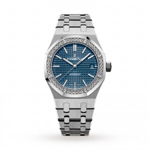audemars piguet royal oak dames blauw 37mm horloge