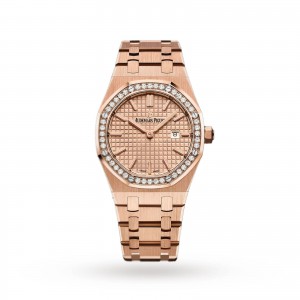 Audemars Piguet Royal Oak dames blauw 33mm horloge
