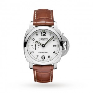 panerai luminor heren wit 42mm horloge