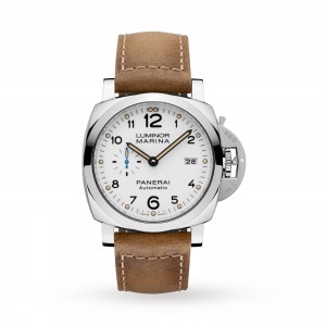 panerai luminor heren wit 44mm horloge