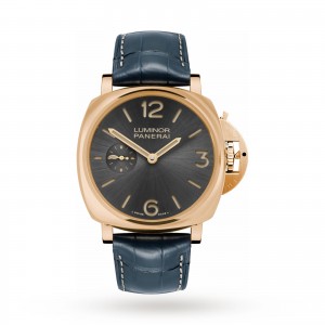 panerai luminor due heren zwart 42mm horloge