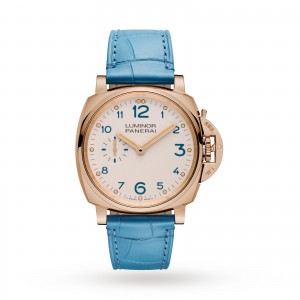 panerai luminor due heren ivoor 42mm horloge