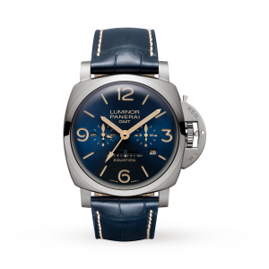 panerai luminor heren blauw 47mm horloge