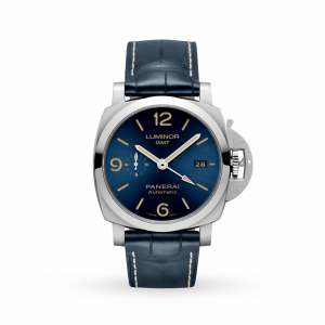 panerai luminor heren blauw 44mm horloge