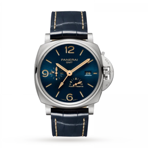 panerai luminor due dames blauw 45mm horloge
