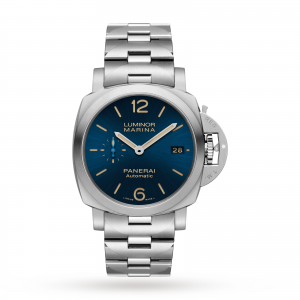 panerai luminor heren blauw 42mm horloge