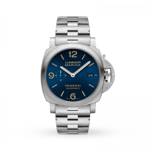 panerai luminor dames blauw 44mm horloge