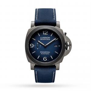 panerai luminor heren blauw 44mm horloge