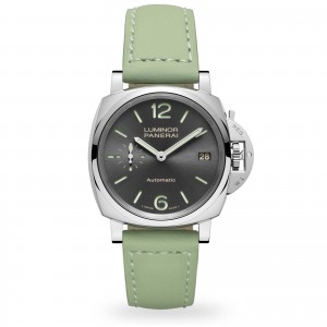 panerai luminor due unisex grijs 38mm horloge