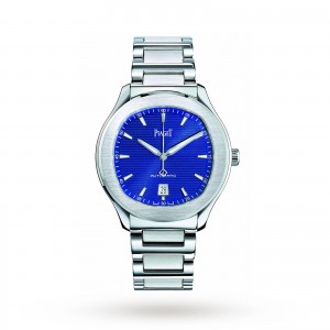 Piaget polo heren blauw 42mm horloge