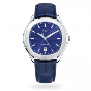 Piaget polo heren blauw 42mm horloge