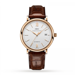 iwc portofino heren zilver 40mm horloge