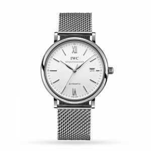 iwc portofino heren zilver 40mm horloge