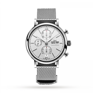 iwc portofino heren wit 42mm horloge