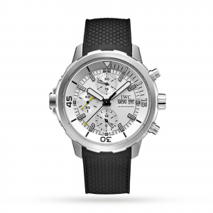 iwc aquatimer heren zilver 44mm horloge