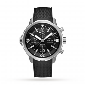 iwc aquatimer heren zwart 44mm horloge