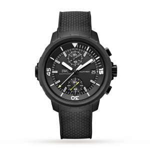 iwc aquatimer heren zwart 44mm horloge