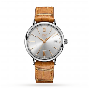 iwc portofino dames zilver 37mm horloge