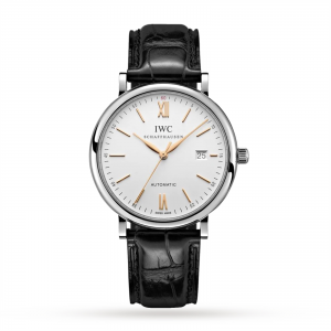iwc portofino heren wit 40mm horloge