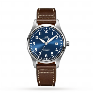 iwc pilot heren blauw 40mm horloge