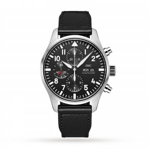 iwc pilot heren zwart 43mm horloge