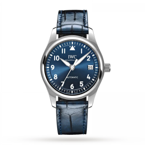 iwc pilot heren blauw 36mm horloge
