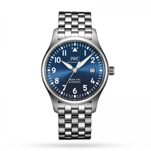 iwc pilot heren blauw 40mm horloge