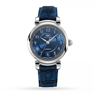 iwc da vinci dames blauw 36mm horloge