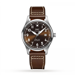iwc pilot heren bruin 40mm horloge