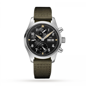 iwc pilot heren zwart 41mm horloge