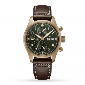 iwc pilot heren groen 41mm horloge