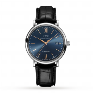 iwc portofino heren blauw 40mm horloge