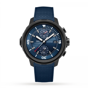 iwc aquatimer heren blauw 45mm horloge