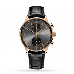 iwc portugieser heren grijs 41mm horloge