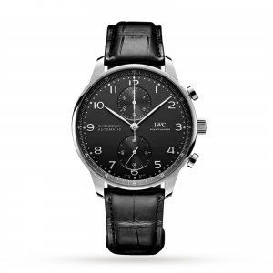 iwc portugieser heren zwart 41mm horloge