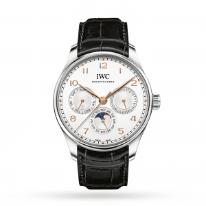 iwc portugieser heren zilver 42.5mm horloge