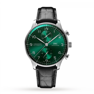 iwc portugieser heren groen 41mm horloge