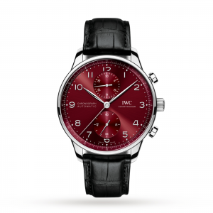 iwc portugieser heren rood 40.5mm horloge