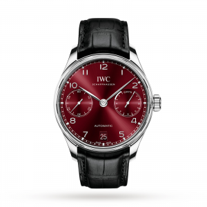 iwc portugieser heren rood 42.5mm horloge