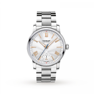  heren zilver 42mm horloge