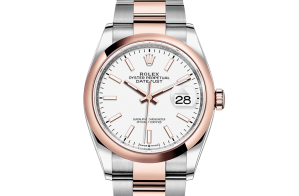 Rolex Datejust Oyster 36 mm Oystersteel-staal en Everose-goud 126201-0018