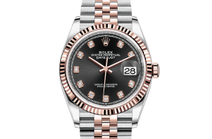 Rolex Datejust Oyster 36 mm Oystersteel-staal en Everose-goud 126231-0019