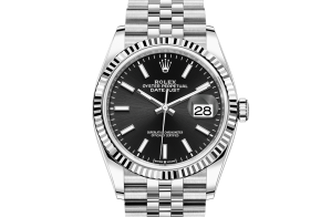 Rolex Datejust Oyster 36 mm Oystersteel-staal en witgoud 126234-0015